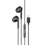 HOCO M111 MAX EARPHONES WIRED LIGHTNING - BLACK